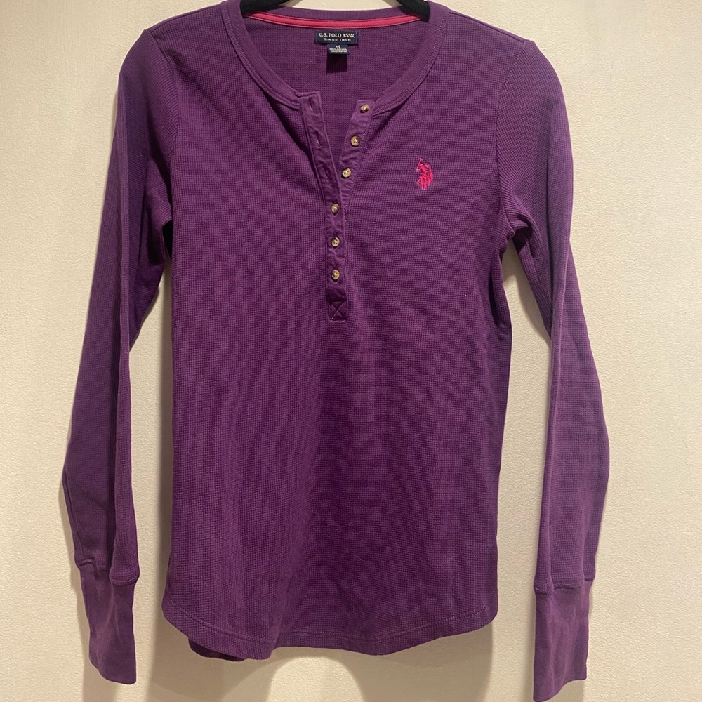 US POLO HENLEY TOP💜